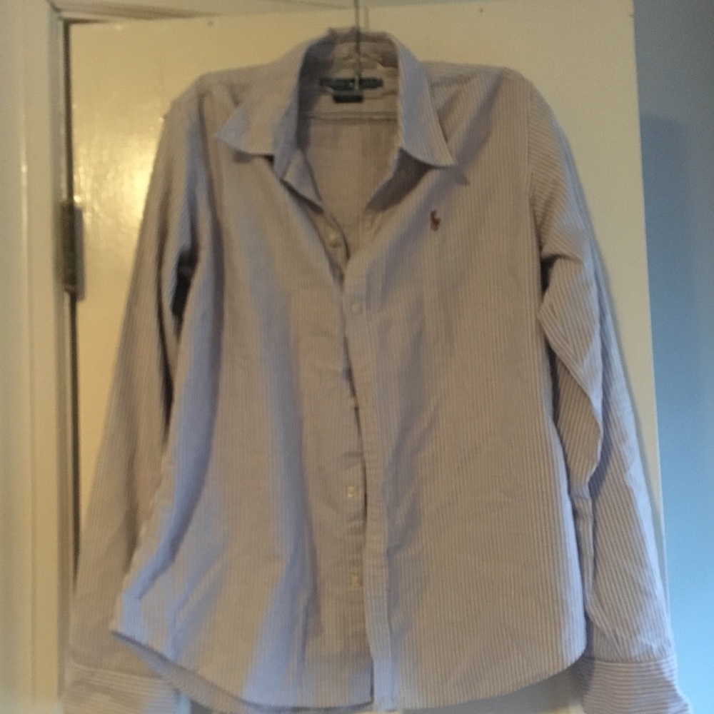 Ralph Lauren Women’s Pinstripe Slim Fit Oxford